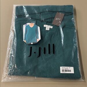 J. Jill Jade Heather V-Neck Top NWT Size SP